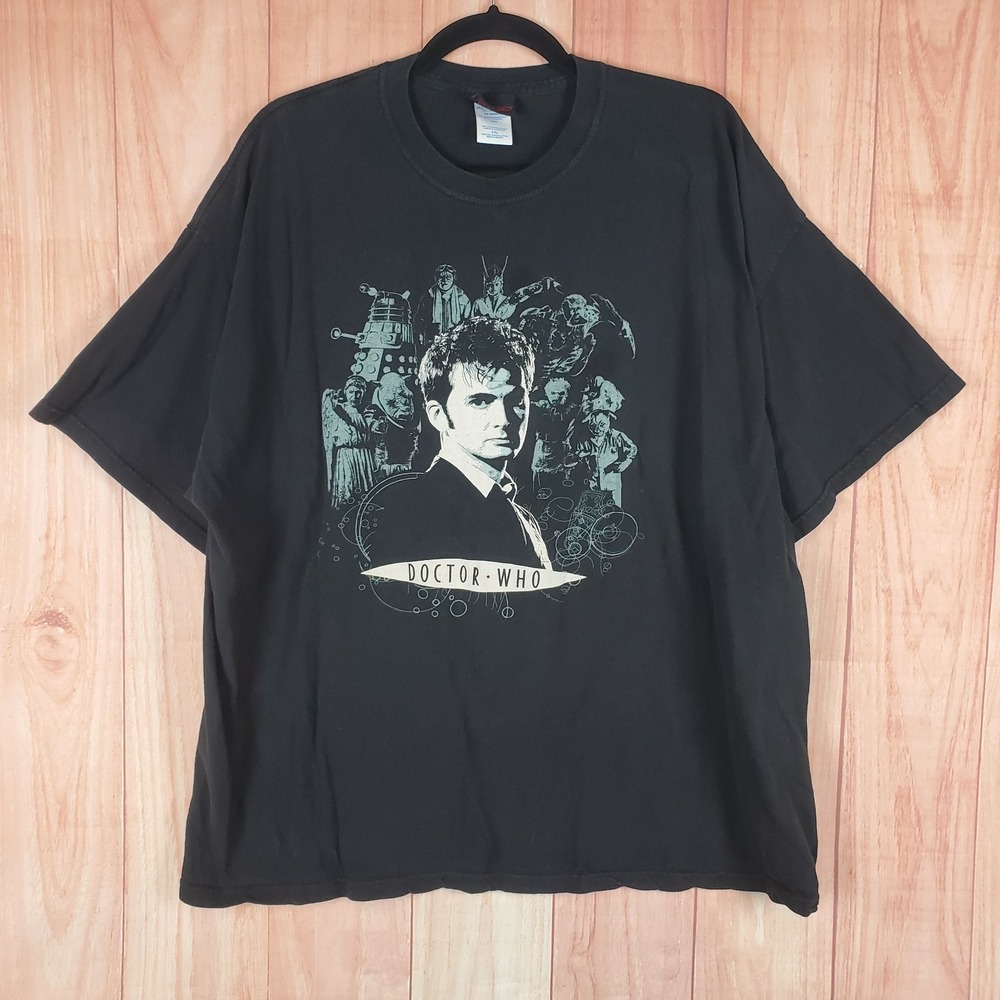 Doctor Who American Tv Program Movie Promo T Shirt XL / 2XL Black Graphic Cotton
